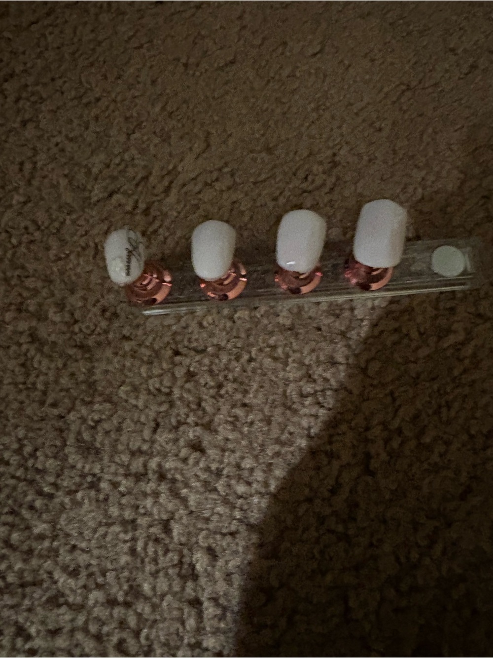 Custom Made press ons- comes with 20 nails- (2sets) glue and files.